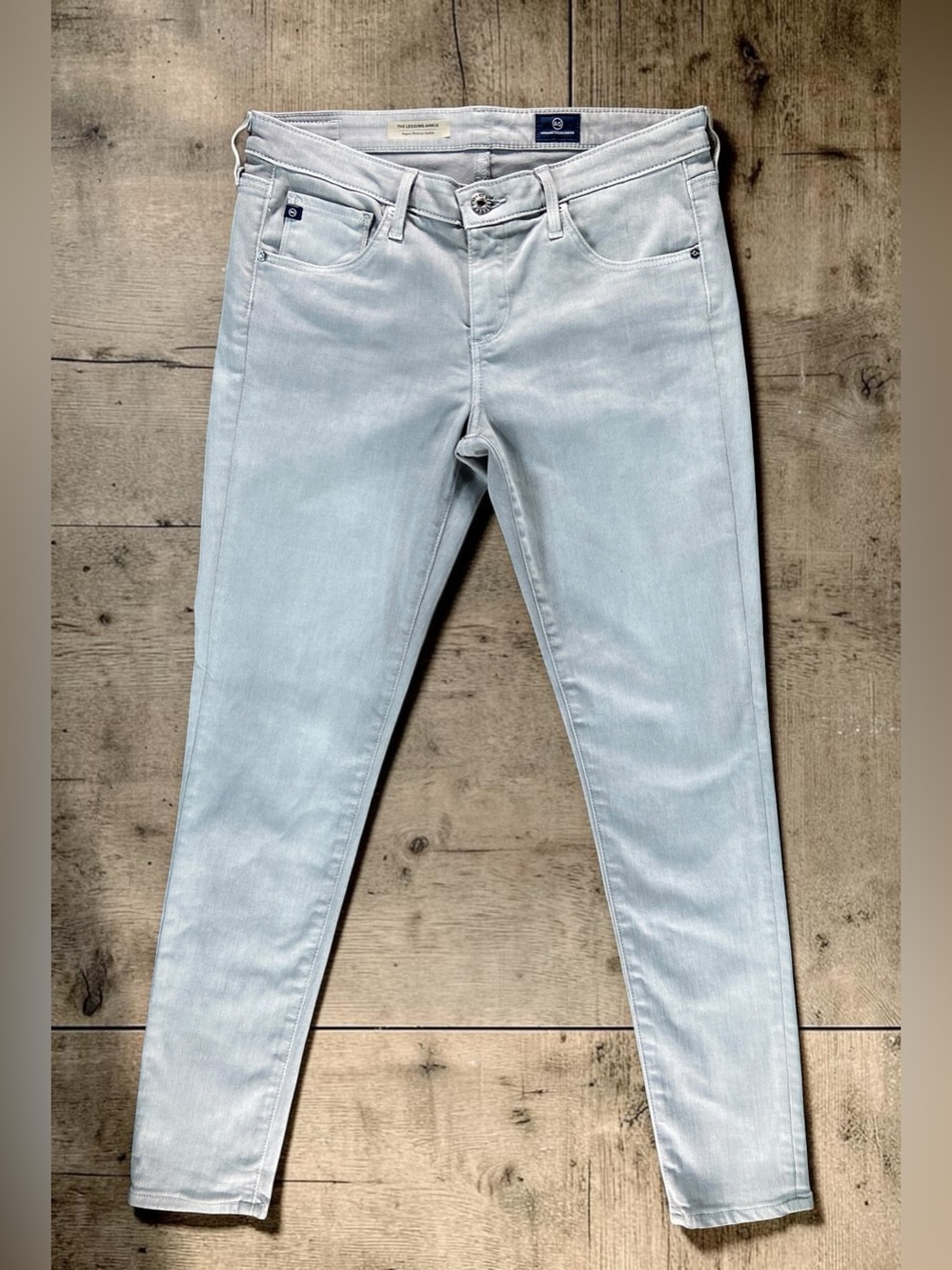 AG Adriano Goldschmied Legging Ankle Super Skinny Jeans Gray Women’s Size 28R